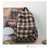 Mochila de Lona a Cuadros 2025 para Mujer Estudiante de Secundaria Estudiante de Preparatoria Mochila para Estudiante Universitario Casual Linda Bolsa Escolar Al Por Mayor