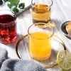 Atacado de fábrica copo pequeno de vidro para chá copo de chá transparente copo de chá kung fu copo pequeno de vinho copo de chá de vidro reto