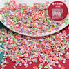 Grano de azúcar Copo de nieve Villano pingüino Arcilla blanda diy Material de pegamento de crema Tarjeta goo hecha a mano Pasador de pelo Accesorios para el cabello