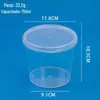 Balde de Plástico Transparente de Grau Alimentício Novo com Tampa, Espessado e Selado, Adequado para Conservas, Embalagens para Viagem, Salada de Frutas e Recipientes Selados para Refeições