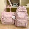 Mochila crianças meninas do ensino fundamental estudantes do ensino médio mochila de duas peças Estudantes universitários do ensino médio personalizado mochila por atacado verão