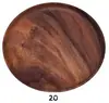 Plato sólido de madera de acacia estilo japonés puede contener nueces fruta pizza varias formas disponibles en stock venta al por mayor