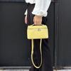 Bolso de mano tipo lonchera de cuero genuino, estilo coreano, de moda urbana, con capa superior de piel de vaca, tipo sobre ...