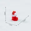 Figuritas de resina navideñas, adornos decorativos, muñecas, pequeños regalos para estudiantes, manualidades: Papá Noel y muñeco de nieve gorditos y delgados