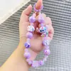 Llavero de Punto Dopamina de Verano con Cuentas de Colores Colgante Multicolor para Bolso de Niña Regalo al por Mayor para Mejores Amigas