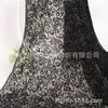 Fuente mayoreo brocado terciopelo terciopelo flor podrida tela patrón Xiangyun terciopelo calado flor quemada tela imitación seda para mujer