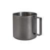 Taza de Café de Acero Inoxidable 304 Estilo Europeo Retro Taza Vieja Mate Taza de Té con Leche Taza Doble Pared Anti-quemaduras Juego con Platillo