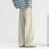 Pantalones Casuales Relajados Estilo Coreano para Hombre, Pantalones de Pierna Ancha para Otoño, Pantalones Rectos Fluidos, Pantalones Casuales para Hombre de Primavera y Otoño, Pantalones de Chándal