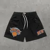 Shorts de Baloncesto Modernos Estilo Americano Estampado de los Knicks Deportivos Holgados Secado Rápido Transpirables Calle Casual Shorts para Hombre