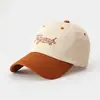 Gorra de Verano de Alta Calidad con Bordado de Letras para Mujer, Gorra de Béisbol de Algodón con Visera Solar y Tacto Premium, Gorra Casual de Pico Ancho para Circunferencia de Cabeza Grande
