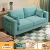 Sofá apartamento pequeño minimalista moderno tres doble habitación de alquiler dormitorio sala de estar tela de celebridad de internet tipo económico de madera simple