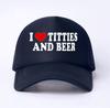 Boné Trucker de Malha Respirável com Estampa 'New I Mygirlfriend' para Sol
