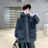 Ropa para Niños Chaquetas para Niños Otoño e Invierno Suéteres de Lana para Niños Mayores Acolchados con Forro Polar Lana de Cordero Gruesa Invierno para Niños Elegante de Manga Larga