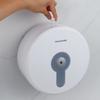 Caja de papel higiénico de rollo grande con dispensador central para pared, redonda, dispensador central de papel higiénico, ahorro de papel, corte automático de papel