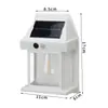 Lámpara Solar Pequeña para Casa Exterior, Lámpara de Pared con Sensor de Tungsteno Luz Cálida, Lámpara de Pared Impermeable para Patio, Villa, Jardín