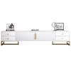 Rack de TV para Sala de Estar, Estilo Gaveta, Alargado, De Chão, Novo Modelo 2026, Estilo Luxo Leve, Mesa de Centro Extensível, Conjunto de Rack de TV