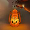 Linterna de Calabaza Brillante para el Festival de Fantasmas de Halloween, Vela de Calabaza, Luz LED de Noche, Llavero de Calabaza para Fiesta con Asa