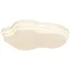 Luz de Ventilador LED de Espectro Completo Luz de Dormitorio Luz Principal de Dormitorio Luz de Techo Minimalista de Nube Luz de Techo de Sala de Estar Color Crema Accesorios de Luz