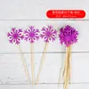 Amor estrella de cinco puntas copo de nieve Bandera para pastel de piruleta tarjeta de fiesta de cumpleaños bandera de decoración de mesa de postres