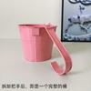 Cesta Colgante de Metal de Fábrica Gancho Colgante para Balcón Maceta Cubeta Pequeña de Hierro Cubeta de Flores de Metal Maceta Colgante Cubeta Colgante Colorida