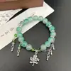 [Colección de Pulseras Más Vendida] Nueva Pulsera de Mariposa con Cuentas Estilo Chinoiserie, Pulsera con Diseño de Nicho de Bambú Estilo Antiguo