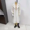 Ins Transfronterizo Europeo y Americano 2026 Nueva Moda Elegante para Mujer Venta al por Mayor Solapa Grande Transparente Sin Botones Gabardina Camisa Protectora Solar