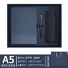 Set de Regalo de Caja con Cuaderno A5 Transfronterizo con Logo Personalizado, Cuaderno de Negocios con Patrón Diagonal, Caja de Regalo con Termo para Escuela y Empresa