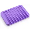Venta Caliente Transfronteriza Esterilla Drenante de Jabón de Silicona Estante Creativo para Jabón Baño Antideslizante Drenaje Cocina Baño Caja de Almacenamiento