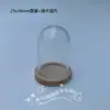 Bandeja de Madera Retro Tapa de Vidrio DIY Adornos de Escena en Miniatura Mini Accesorios Vacíos Botella de Vidrio 1:6 1:12