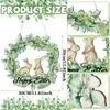 Transfronterizo 2025 Producto Nuevo Creativo Más Vendido Flores de Primavera Fiesta de Conejos Cartel de Bienvenida para Puerta Principal Placa de Madera de Pascua