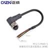 Conector Impermeável Moldado Zhengcheng M12 Reto Cotovelo com Blindagem Pino 3P4D 5-Núcleo 6 8 17-Núcleo Plug de Aviação