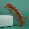 Pente de Sândalo Preto Dourado Dentes Largos Cabelo Liso Cabelo Cacheado Anti-massagem Eletrostático Pente para Homens e Mulheres Cabelo Liso Fabricantes Atacado