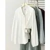 Blusa casual talla plus para mujer 100 kg Nuevo diseño de principios de otoño con un elegante lazo y dobladillo con volantes para chicas con curvas 0844
