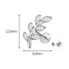 Aretes de piercing en forma de rama de aleación de titanio con circonita marquesa, engaste de garra, para nariz, para labio, venta directa del fabricante, en stock para venta al por mayor