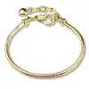 Accesorios para Joyería DIY al por Mayor en Stock Cierre de Langosta Básico Panjia Pulsera de Hueso de Serpiente Pulsera Lisa