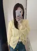 Cárdigan con capucha de cordón, manga larga, cremallera original YKK, bordado de poni, 100% lana, nuevo top de punto para mujer Otoño 2026
