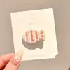Pinzas laterales estilo dopamina con un toque de alta gama, pinzas delicadas con flecos para niñas, pasadores dulces, pinzas de cocodrilo a la moda