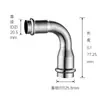 Codo Reductor de 90 Grados Estándar Nacional Acero Inoxidable 304 Accesorios de Tubería Codo Codo de Curva Recta Codo Resistente al Desgaste Codo de Ángulo Recto