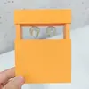 Caixa Suspensa com Filme PE para Joias Envelope Caixa Deslizante Insígnia Vestível Unha Grampo de Cabelo Caixa de Joias Caixa de Armazenamento à Prova de Poeira