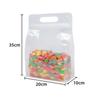 Saco Transparente Fosco Portátil Autoportante Autovedante Fruta Seca Grão Zongzi Saco de Armazenamento Selado Saco Alimentício