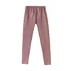 Ropa interior térmica de terciopelo sin costuras para mujer, mallas forradas de polar, ropa de otoño e invierno para mujer, calzones de color liso, pantalones cálidos ajustados de talla grande