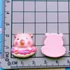 Pinza para el cabello con forma de fresa de fruta de dibujos animados brillante, pinza para el pelo, cuerda para el pelo, pinza para el pelo, accesorios de resina para bricolaje con pegamento cremoso
