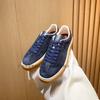 Lp Zapatos Blancos Zapatos de Hombre Zapatillas Deportivas Casuales Zapatos de Entrenamiento Moral Lp Zapatos de Cuero Planos Suela de Goma Cruda Planos para Mujer