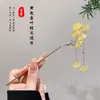 Horquilla de Imitación de Sándalo Antigua Nueva China de Gama Alta Horquilla para Cheongsam Falda de Cara de Caballo Horquilla de Madera Hanfu Cabello Horquilla para el Cabello