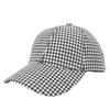 Gorra de Béisbol Pata de Gallo Primavera y Verano Nuevo Estilo Coreano Moda Versátil Gorra de Pato a Cuadros Retro Moderna Sombrero para el Sol para Mujer