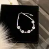 Pulsera Flor de Calcedonia Redonda de Circonita Estilo Francés Simple Pequeña Fresca Pulsera Versátil Pulsera de Lujo Ligero de Gama Alta Venta al por Mayor