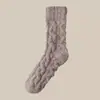 Calcetines Gruesos para Hombre, Calcetines de Media Pantorrilla para Otoño e Invierno, Calcetines Cálidos de Coral para Hombre, Transpirables y Absorbentes de Sudor Calcetines de Casa para Hombre