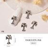 Accesorios para Uñas Artísticas al por Mayor Remaches Metálicos Estilo Japonés Abejita Aleación Oro y Plata Vintage Set de Cruces Decoraciones para Uñas