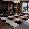 Tapete luxuoso e de alta qualidade para sala de estar, novo modelo 2026, tapete para sofá e mesa de centro, tapete de cabeceira para quarto, tapete de piso de grande área com cobertura total