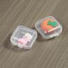 Plástico PP Mini Caja de Tapones para los Oídos Antirruido Caja de Almacenamiento para Pendientes, Anillos, Anzuelos Caja Cuadrada Pequeña Sin Cable Transparente Fabricante